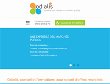Tablet Screenshot of odialis.fr